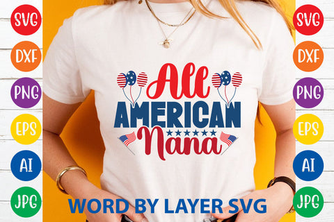 All American Nana SVG Rafiqul20606 