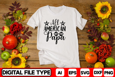 All American Papa SVG CraftlabSvg29 