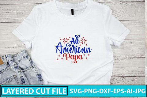 All American Papa SVG Cut File SVG Syaman 