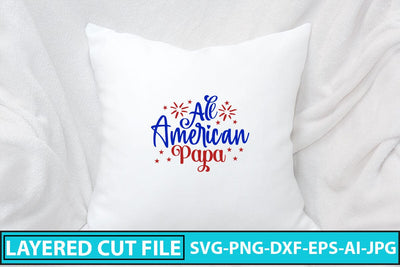 All American Papa SVG Cut File SVG Syaman 