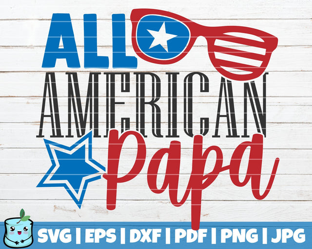 All American Papa SVG MintyMarshmallows 