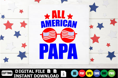 All American Papa SVG Shahin alam 