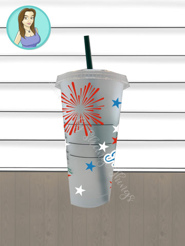 All American Patriotic Tumbler Wrap SVG Awesomely Strange Designs 