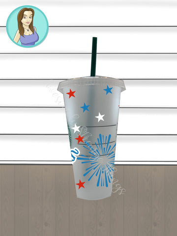 All American Patriotic Tumbler Wrap SVG Awesomely Strange Designs 