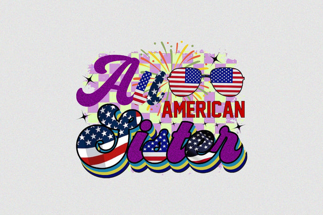 All American Sister Sublimation SVGArt 