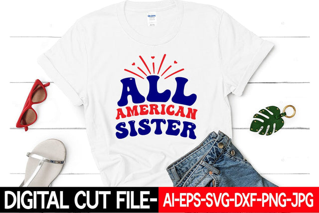 All American Sister SVG Blessedprint 
