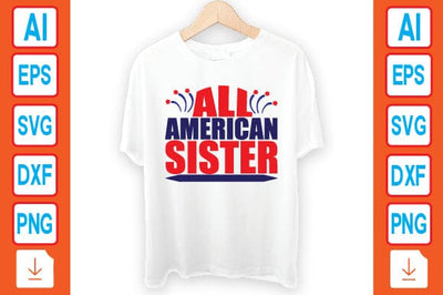 All American Sister SVG Craftlabsvg24 