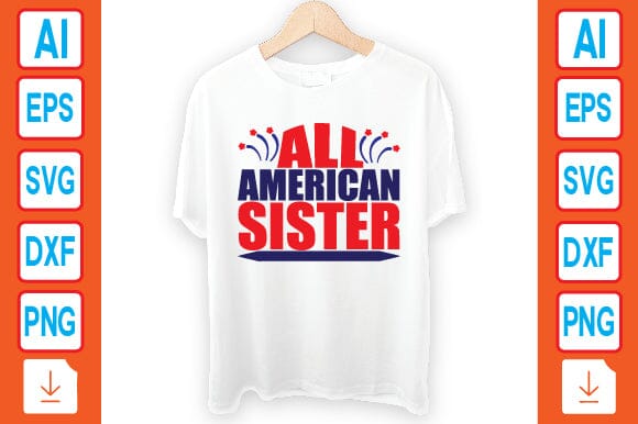 All American Sister SVG Craftlabsvg24 