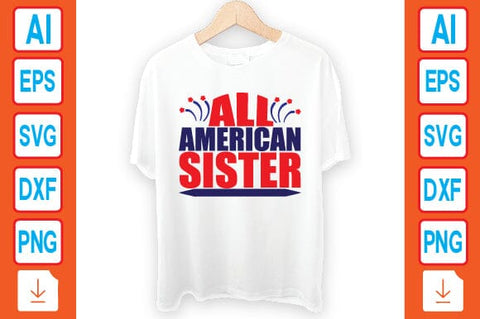 All American Sister SVG Craftlabsvg24 