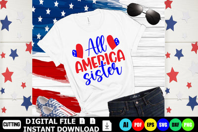 All American Sister SVG Shahin alam 