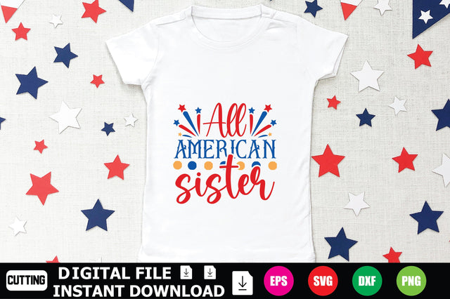 All American Sister SVG Shahin alam 