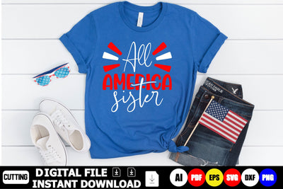 All American Sister SVG Shahin alam 