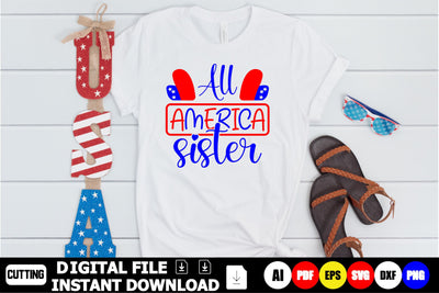 All American Sister SVG Shahin alam 