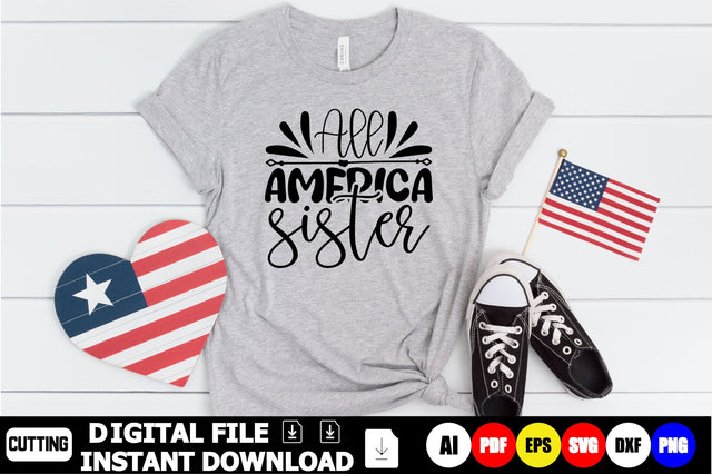 All American Sister SVG Shahin alam 