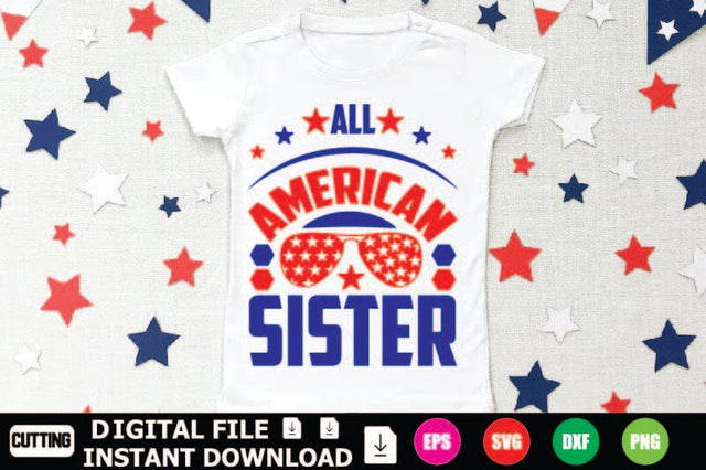 All American Sister SVG Shahin alam 