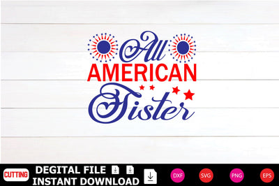 All American Sister SVG Shahin alam 
