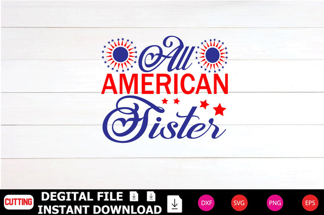 All American Sister SVG Shahin alam 