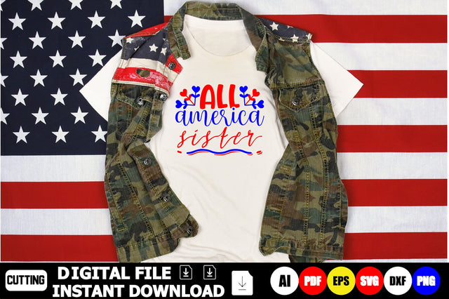 All American Sister SVG Shahin alam 