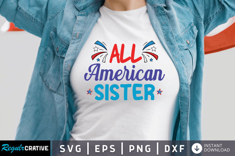All american sister SVG SVG Regulrcrative 