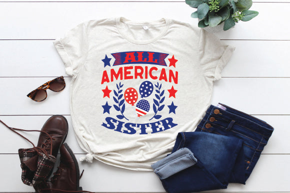 All American Sister SVG thesvgfactory 