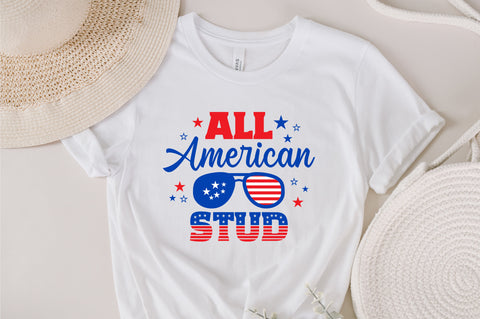 All American Stud SVG, 4th of July SVG, Stud SVG, July 4th svg, America svg, Sunglasses svg, Independence Day svg, png dxf SVG Fauz 