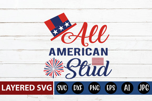 All American Stud SVG Blessedprint 