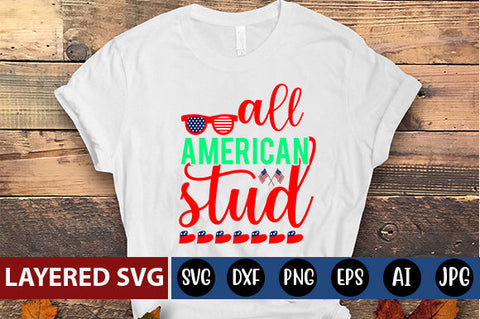 all american stud SVG cut file SVG Blessedprint 