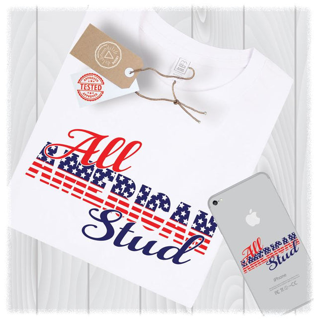 All American Stud SVG Files Patriotic Boy 4th of July Designs - 4th of July SVG Boy - Fourth of July SVG Files for Cricut - Instant Download SVG My Sew Cute Boutique 
