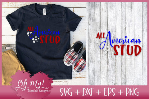 All American Stud SVG Oh My! Cuttable Designs 