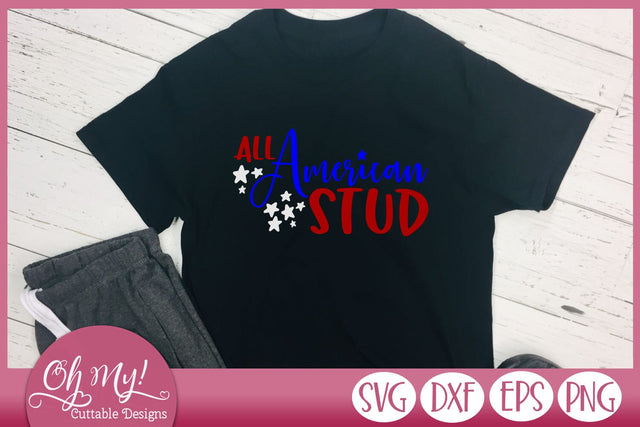 All American Stud SVG Oh My! Cuttable Designs 