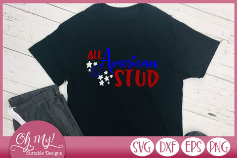 All American Stud SVG Oh My! Cuttable Designs 