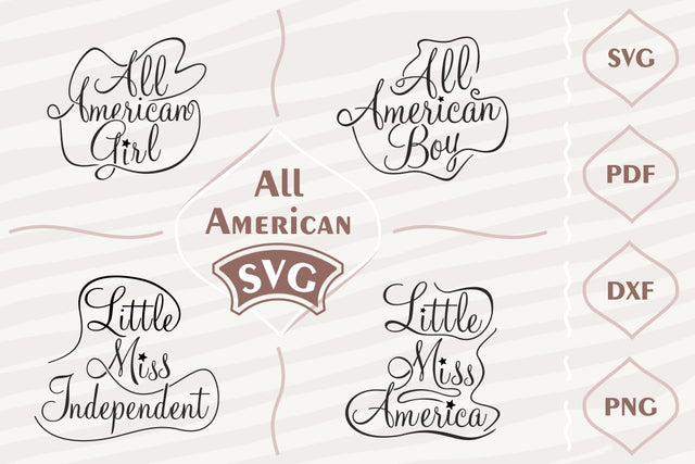 All American SVG bundle SVG Digital Mojito 