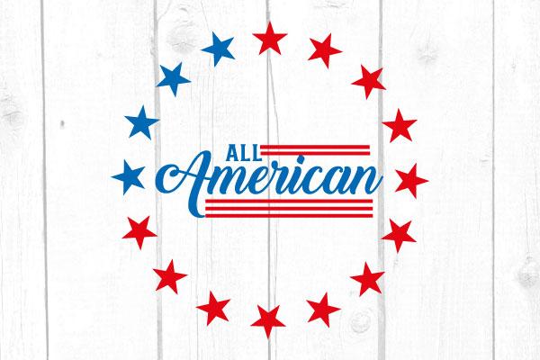 All American Svg SVG cricutfilesmg 