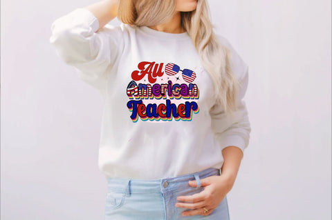 All American Teacher Sublimation SVGArt 