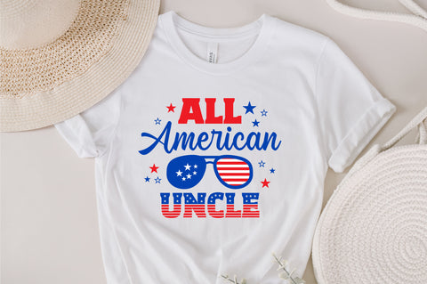 All American Uncle SVG, 4th of July SVG, Uncle SVG, July 4th svg, America svg, Sunglasses svg, Independence Day svg, png dxf SVG Fauz 