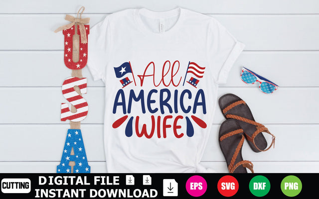 All American Wife SVG Shahin alam 