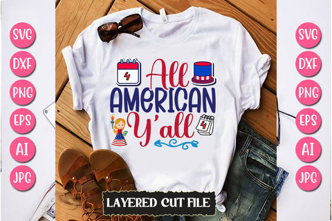 All American Y'all SVG Cut File SVG Newmockups 