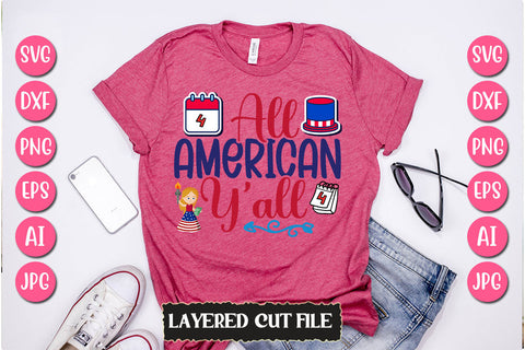 All American Y'all SVG Cut File SVG Newmockups 