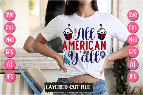 All American Y'all SVG Cut File SVG Newmockups 