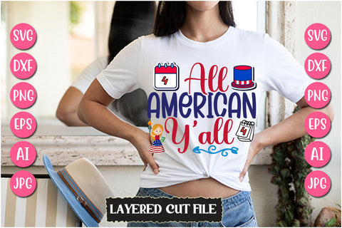 All American Y'all SVG Cut File SVG Newmockups 
