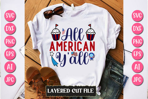 All American Y'all SVG Cut File SVG Newmockups 