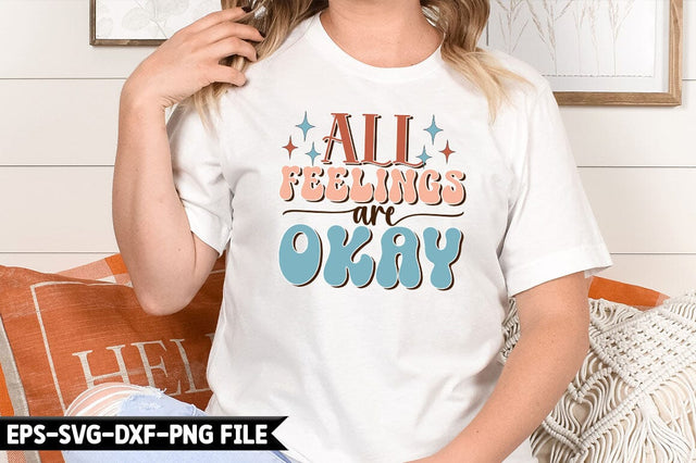 All feelings are okay Retro SVG SVG CraftingStudio 