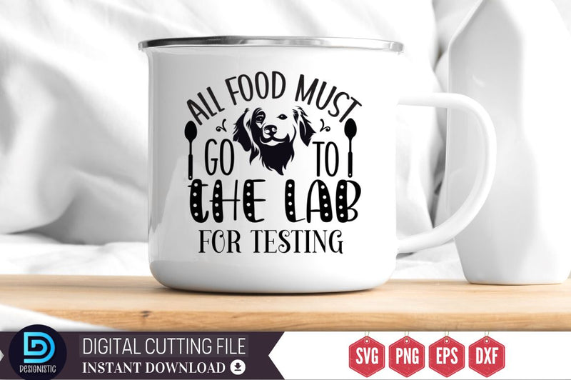 All food must go to the lab for testing SVG SVG DESIGNISTIC 