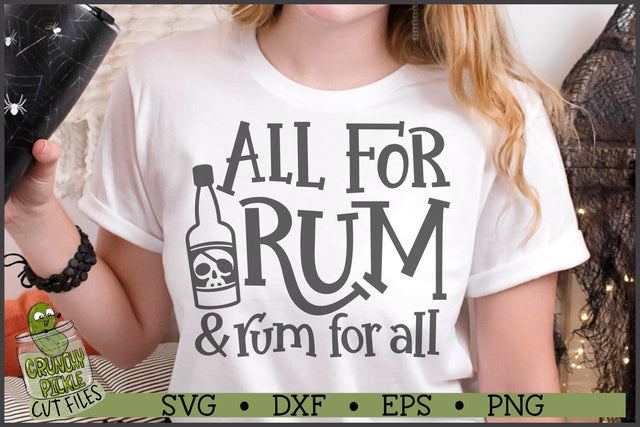 All For Rum Pirate SVG File SVG Crunchy Pickle 