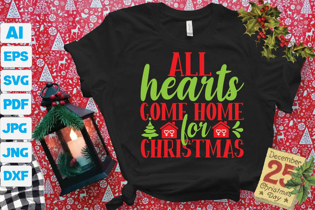 ALL Hearts come home Christmas SVG Craftlabsvg24 