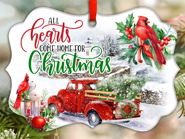 All Hearts Come Home For Christmas Ornament PNG, Benelux Christmas Ornament, PNG Instant Download, Xmas Ornament Sublimation Designs Sublimation CaldwellArt 