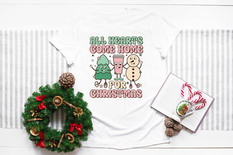 All Hearts Come Home for Christmas PNG Sublimation Sublimation CraftLabSVG 