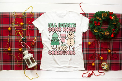 All Hearts Come Home for Christmas PNG Sublimation Sublimation CraftLabSVG 