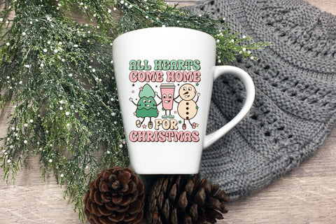 All Hearts Come Home for Christmas PNG Sublimation Sublimation CraftLabSVG 