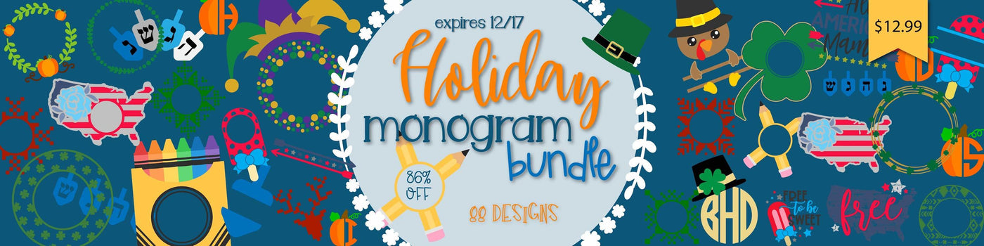 All Holiday Monogram Bundle